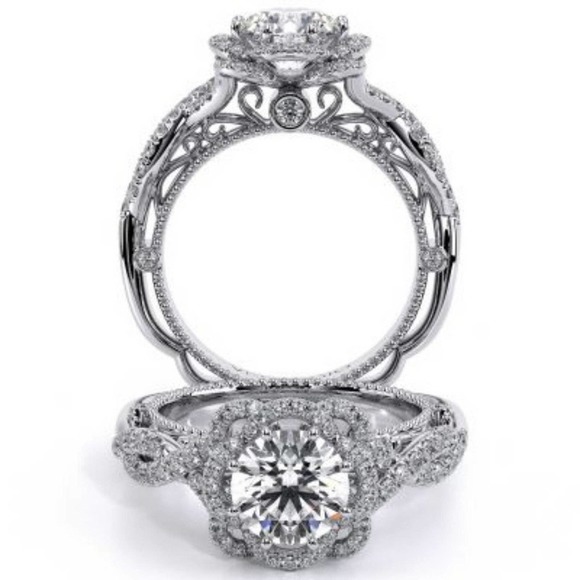 -sz7 Diamond 925/14k STERLING SILVER ring #37 size 6,7,8,9,10 - Picture 3 of 6